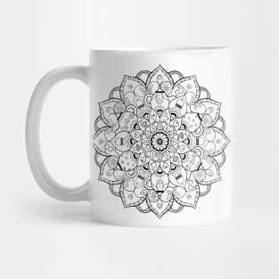 Tea Lovers Mandala - Black Mug